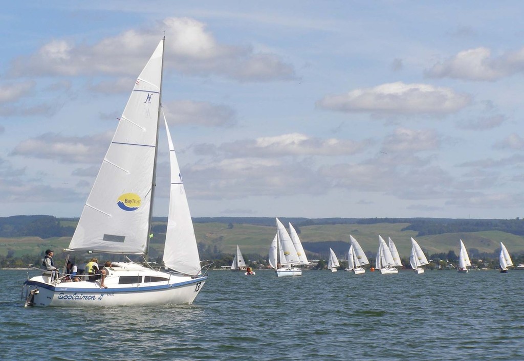 NZL has a huge lead in the B2 Race 13 on Day 3 of the 2009 IFDS Blind World Sailing Championships, Rotorua © David Staley - copyright